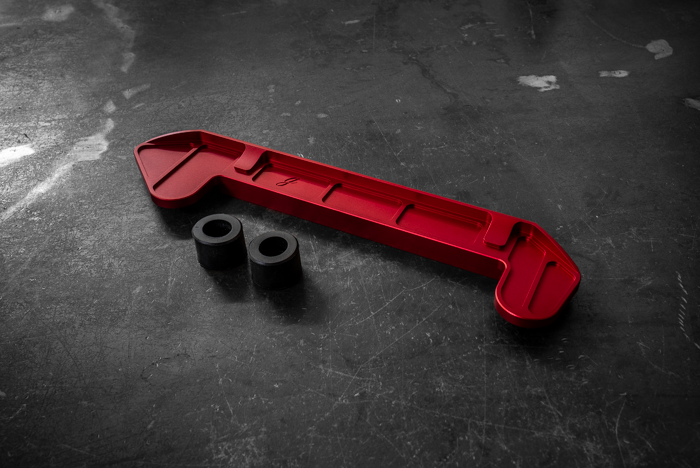 Billet E30 Radiator Bracket Mount - 17111709347-Radiator Bracket-Garagistic-Red Anodize-Garagistic