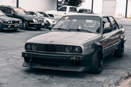 E30 M3 FRONT bumper garagistic installed body kit