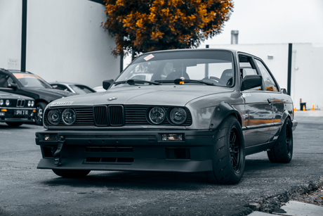 E30 M3 FRONT bumper garagistic installed body kit