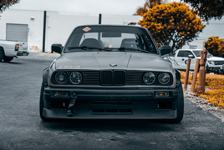 E30 M3 FRONT bumper garagistic installed body kit