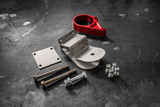 E30 Secondary Diff Mount-Billet Diff Parts-Garagistic-No Bushing-Z M Finned-Anodized Red-Garagistic