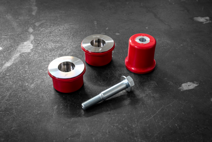 E36 Polyurethane Differential Bushing Kit-Diff Bushings-Garagistic-80a-Add 14mm Bolt Upgrade-Add Washer Upgrade-Garagistic