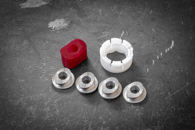 E39 M5/540 Oval Shifter Bushing Kit-Shifter Bushing Kits-Garagistic-Aluminum-Garagistic