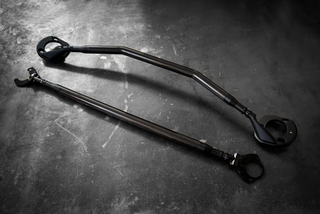 BMW E46 3 Series LTW Front Strut Bar - 323, 325, 328, 330, ZHP-Billet Strut Bars-Garagistic-Bare-Front Brace Only-No Thanks-Garagistic