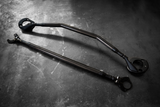 BMW E46 M3 LTW Front Strut Bar-Billet Strut bars-Garagistic-Black Anodize-Add Billet Aluminum Rear Strut Brace-No Thanks-Garagistic