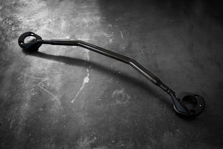 BMW E46 3 Series LTW Front Strut Bar - 323, 325, 328, 330, ZHP-Billet Strut Bars-Garagistic-Black Anodize-Front Brace Only-No Thanks-Garagistic