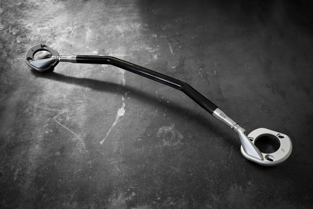 BMW E46 M3 LTW Front Strut Bar-Billet Strut bars-Garagistic-Bare-Front Brace Only-No Thanks-Garagistic