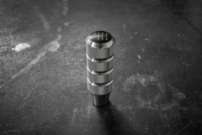 Garagistic Knurled Aluminum Shift Knob - E30, E36, E46, E82, E92-Shift knob-Garagistic-Aluminum-Add 6 speed emblem-Garagistic