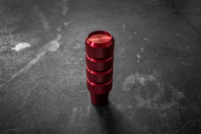 Garagistic Knurled Aluminum Shift Knob - E30, E36, E46, E82, E92-Shift knob-Garagistic-Anodized Red-No emblem-Garagistic