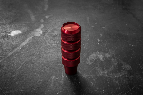 Garagistic Knurled Aluminum Shift Knob - E30, E36, E46, E82, E92-Shift knob-Garagistic-Anodized Red-No emblem-Garagistic