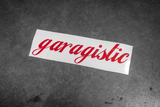 Garagistic Stickers-Stickers-Garagistic-Red-Garagistic