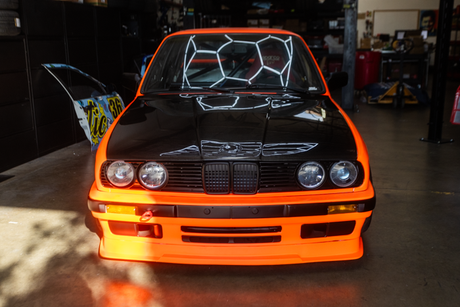 e30 carbon fiber hood bmw installed