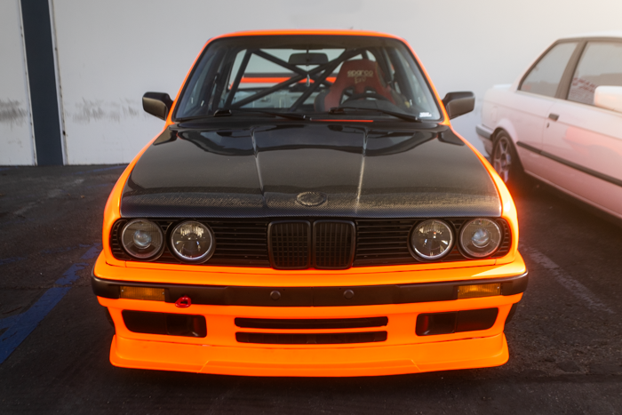 bmw e30 carbon fiber hood installed