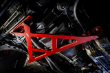 BMW E30 / E36 X-Brace-Chassis Bracing-Garagistic-E30-Red Anodize-Garagistic