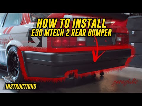 E30 "MTech 2" Rear bumper- Aftermarket Replacement